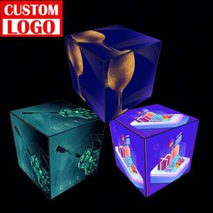 กล่องไฟโฆษณาทรงลูกบาศก์สำหรับซูเปอร์มาร์เก็ตกล่องไฟโลโก้ออกแบบได้ตามต้องการ - Product Image 1