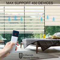 Persiana Enrollable Inteligente Tuya WiFi/ZigBee, Motor para Persiana Romana, Persiana Veneciana Eléctrica, Control por Voz y Aplicación, Día/Noche, Oficina