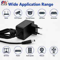 Alimentation murale personnalisable AC/DC 12V 1A avec prise EU – Adaptateur secteur pour driver LED et décodeur