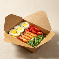 Boîte à emporter jetable en carton pour frites, poulet frit, barbecue et salades – Idéale pour les plats légers