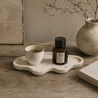 Plateau de service décoratif irrégulier en marbre naturel à motif végétal écologique NANWEI, vente en gros personnalisée pour la décoration intérieure