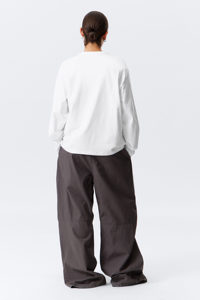 Oem Custom di alta qualità da <span class=keywords><strong>donna</strong></span> <span class=keywords><strong>bianca</strong></span> a maniche lunghe Top all'ingrosso Casual da <span class=keywords><strong>donna</strong></span> 100% in cotone a <span class=keywords><strong>manica</strong></span> <span class=keywords><strong>lunga</strong></span> t-shirt da <span class=keywords><strong>donna</strong></span> - Product Image 5