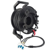 Câble Fibre TPU 2 4 6 Fibres 5.0mm 100m LC-LC Protection Étanche Monomode avec Touret