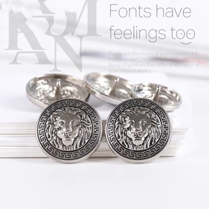 กระดุมเย็บเสื้อคุณภาพสูง ผลิตจากโลหะผสมสังกะสีอย่างดี พร้อมตัวล็อคโลหะ เทคนิคการชุบแบบเป็นมิตรต่อสิ่งแวดล้อม สำหรับเสื้อแจ็คเก็ตผู้ชาย - Product Image 3