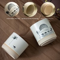 Mug en céramique vintage style moyen-oriental, 200 ml, tasse à café et à eau, résistant aux hautes températures, fabriqué en Chine