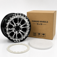 Nouvelles jantes de course en alliage d'aluminium forgé Beadlock 18x5 15x10 GF 5x114.3 finition or personnalisée pour Charger Drag Retrofit/Upgrade