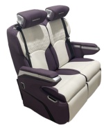Siège pivotant pour camping-car/accoudoir central confort couleur personnalisée luxe cuir dos canapé sièges réglage intérieur MPV VAN