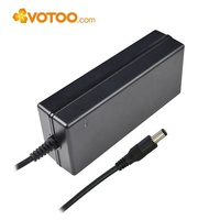 Alimentation électrique AC/DC de bureau 12V 5A 60W, niveau VI DOE, prise US EU UK AU, DC 5.5*2.1mm, CE FCC RoHS pour appareil industriel LED OEM