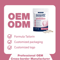 OEM ODM 120 capsules de D-Chiro-Inositol 99% certifiées végétaliennes et halal, marque privée MYO, pour adultes - Équilibre hormonal et soutien de la fertilité