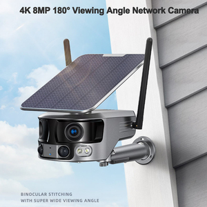<b>Outdoor</b> Security Solar <b>CCTV</b> 8.0MP Zoom 4G Dual Lens Camera with 180 Degree PTZ Alarm Linkage Model Y6 China - Product Image 6