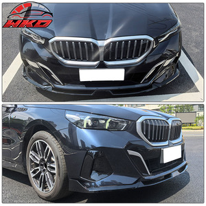 เหมาะสำหรับ BMW G60 ซีรีส์ 5 ปี 2024-2026 ชุดแต่งกันชนหน้าสไตล์ IKON สีดำเงา - Product Image 3