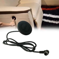 Télécommande filaire à 2 boutons ronds pour canapé, interrupteur fixe, prise à 5 broches, commande manuelle pour fauteuil inclinable électrique pratique pour usage domestique