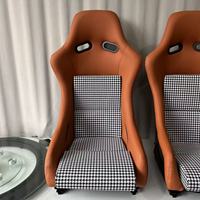Siège baquet de course sport en fibre de carbone personnalisable, accessoires de siège auto, sièges de simulation de course