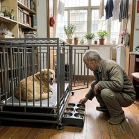 Cages et enclos robustes surdimensionnés pour animaux de compagnie – Cages en acier portables pour chiens, assemblage rapide pour usage intérieur et extérieur