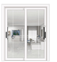 Grande porte et fenêtre coulissante en aluminium et PVC préfabriquée, de style européen, pare-balles, prix d'usine