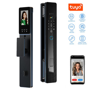 Cerradura de Puerta SINON Tuya con Reconocimiento Facial y Huella Dactilar, Habilitada para Wi-Fi, Desbloqueo Remoto por Aplicación Tuya, Construcción de Aleación de Aluminio - Product Image 1