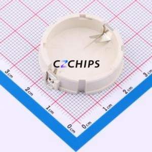 BS-2404-SA-4W Button & Strip Battery Connector SMD Connector Battery Holder <b>CR2450</b> Phosphor Bronze Tin - Product Image 1