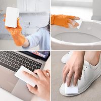 Éponge magique extra épaisse à usages multiples Tampons de nettoyage ménagers extra larges sans rayures Kit d'entretien des chaussures Éponge de nettoyage