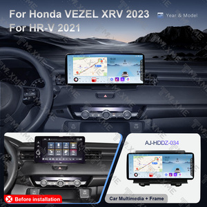 Maisimei - Radio Estéreo para Auto con Pantalla Táctil QLED Android Multimedia Carplay de 12.3 Pulgadas, Juego de Marcos para <span class=keywords><strong>HONDA</strong></span> 2023 VEZEL/XRV/2021 HR-V - Product Image 3
