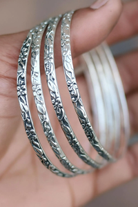 Ensemble de 4 bracelets en argent sterling 925, délicats, minimalistes, empilables, élégants, accessoires de poignet superposés - Product Image 4