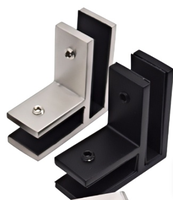 Abrazadera de Vidrio Cuadrada de Acero Inoxidable, Soporte para Vidrio de Balcón, Soporte para Estante de Vidrio, Abrazadera para Vidrio de 12 mm de Espesor