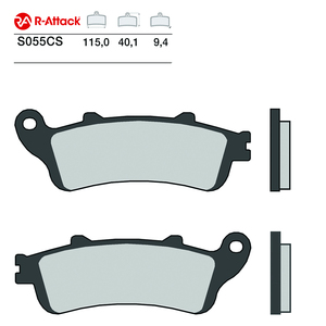 ผ้าเบรกมอเตอร์ไซค์ R-Attack S055CS ขนาด 115x40.1x9.4 มม. สำหรับล้อหน้า คาร์บอนเซรามิก ได้รับการรับรองมาตรฐาน R90 - Product Image 1
