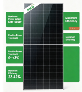 Panel Solar Bifacial de Alta Eficiencia 23.42% Solar 182mm Mono de Doble Vidrio Tipo N JKM 72HL4-(V) 595W - Product Image 3