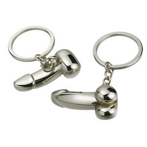 大人気！クリエイティブ メタル製 男性器 キーホルダー 3Dディルド セクシー ペニス キーリング 女性へのギフト 男性向けキーチェーン - Product Image 6