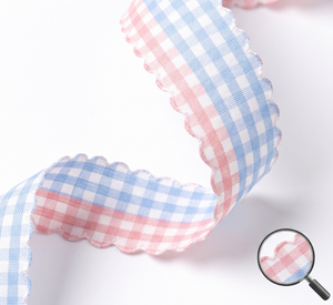 Cinta de poliéster 100% con estampado de tartán a cuadros y lámina dorada, ecológica, estilo clásico británico, tamaño personalizado, GRACE RIBBON - Product Image 1