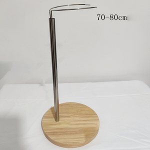 Soporte <span class=keywords><strong>Grande</strong></span> para Muñecas de 50-90 cm, Base de Madera, Soporte de Exhibición de Acero Inoxidable - Product Image 4
