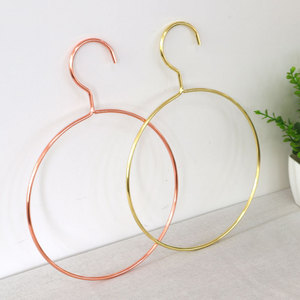 18cm kim loại phần cứng Khăn lụa vòng tròn lớn hiển thị giá khăn tắm khăn cửa hàng hiển thị quần áo móc lưu trữ nhà kim loại giá - Product Image 1