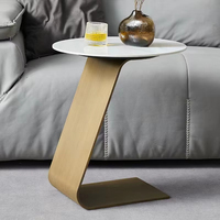 Table d'appoint en ardoise style nordique, gain de place, mobilier moderne pour salon, petite table basse