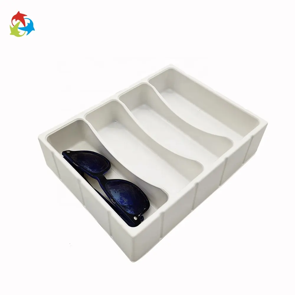 Солнцезащитные очки подарочная коробка белый блистер PS лотки пластиковая вставка