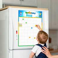 Tableau magnétique flexible effaçable à sec pour enfants, tableau de récompenses, tableau des tâches, tableau de motivation comportementale, entraînement aux habitudes pour enfants