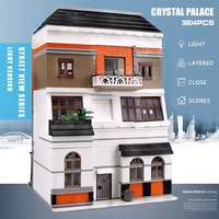 Moule King 16021 puzzle modèle crystal house jouet pour enfants Lepini city street view blocs de construction jouets pour enfants