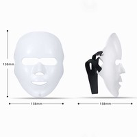 Masque de beauté LED à 7 couleurs pour le rajeunissement de la peau, soin du visage, 72 perles LED, 288 faisceaux lumineux, masseur facial