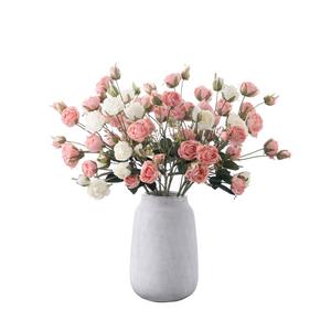 W-A0010 Nuevo Estilo <span class=keywords><strong>de</strong></span> Flor Artificial con Tacto Real, Caminos <span class=keywords><strong>de</strong></span> Luciérnagas, Rosa <span class=keywords><strong>de</strong></span> 10 Cabezas, Decoración para el Hogar y Bodas - Product Image 3