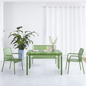 ชุดโต๊ะและ<span class=keywords><strong>เก้าอี้</strong></span>สแตนเลสสีสันสดใสสำหรับกลางแจ้ง ขายตรงจากโรงงาน เหมาะสำหรับระเบียง ลานบ้าน สวน ทนทาน ใช้งานสะดวกสบาย - Product Image 2