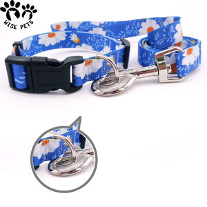 Collar de perro de diseño personalizado, conjunto de correa, impresión por transferencia de calor, Collar de Perro con logotipo personalizado, Collar <span class=keywords><strong>Popular</strong></span> para mascotas para perros y gatos - Product Image 4