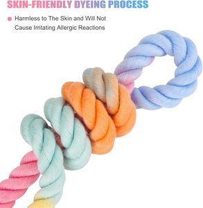 Nuovo guinzaglio per cani in tessuto di colore Macaron 5 piedi e 5 piedi con manico in pelle - Product Image 5