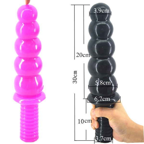 New Style Huge Anus Beads With Handle Juguetes Sexuales Butt Plug With Solid Balls Stimulative Unisex Sex Toy
