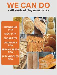 Oven Tandoor Gas alami memasak Tortilla Chapati Pita Roti 100cm mesin Makanan dan Minuman - Product Image 4