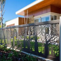 Valla de Aluminio Moderna con Listones para Privacidad, Ideal para Jardín, Patio o Proyectos de Portones