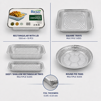 Barquettes de cuisson jetables en aluminium de qualité alimentaire, résistantes aux hautes températures, robustes, pour fêtes et événements barbecue