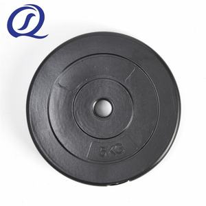 Venta DE FÁBRICA DE Nantong <span class=keywords><strong>Cemento</strong></span> de plástico negro Lleno de pesas con mancuernas regulares Placa de peso Pesos libres - Product Image 4