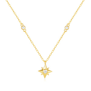 จี้สร้อยคอ CANNER Gold Star เงินแท้ 925 ชุบทอง 18K สำหรับผู้หญิง - Product Image 1