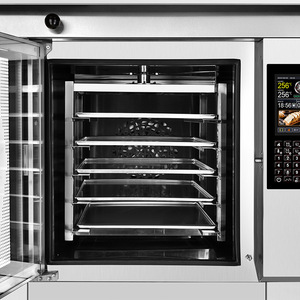 Horno de convección eléctrico de grado comercial de 5, 10 y 15 bandejas, cámara de horneado automática para productos cárnicos y catering - Product Image 2