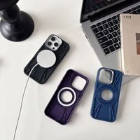 Nouveau design étui de téléphone magnétique avec coque souple complète en TPU antichoc Protection de l'objectif étui de téléphone anti-chute pour iPhone 16Pro 15 14