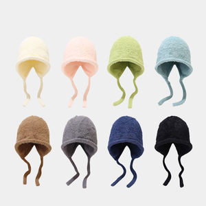Winter Warm <span class=keywords><strong>Cat</strong></span> Ears Beanie 3D bestickte Baotou Strick mütze mit Gehörschutz für Strand und Business - Product Image 2