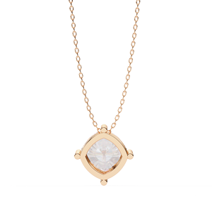Hermoso Collar con Colgante Estilo Diamante para Mujer, Joyería Minimalista y Elegante para Uso Diario, Acabado Brillante, Ligero y Moderno - Product Image 4